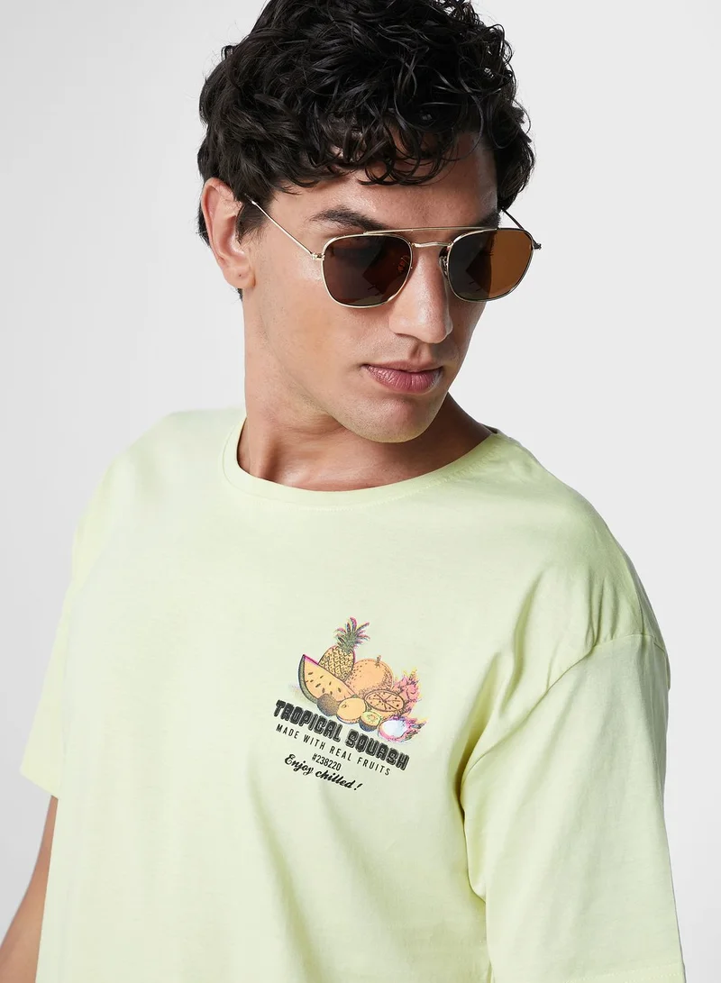 Koovs Koovs Resort Print T Shirt