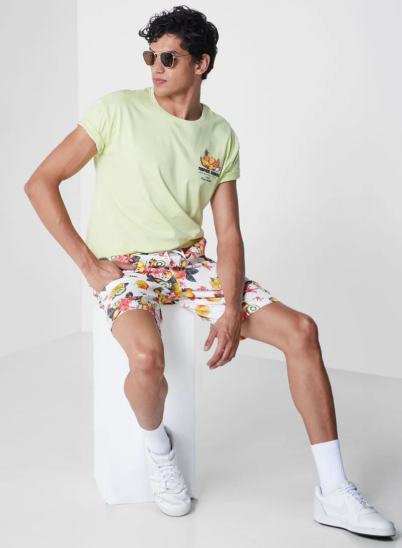 Koovs Koovs Resort Print T Shirt