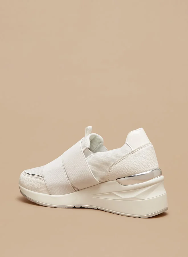 سيليست Women'S Slip-On Casual Sneakers With Wedge Heels