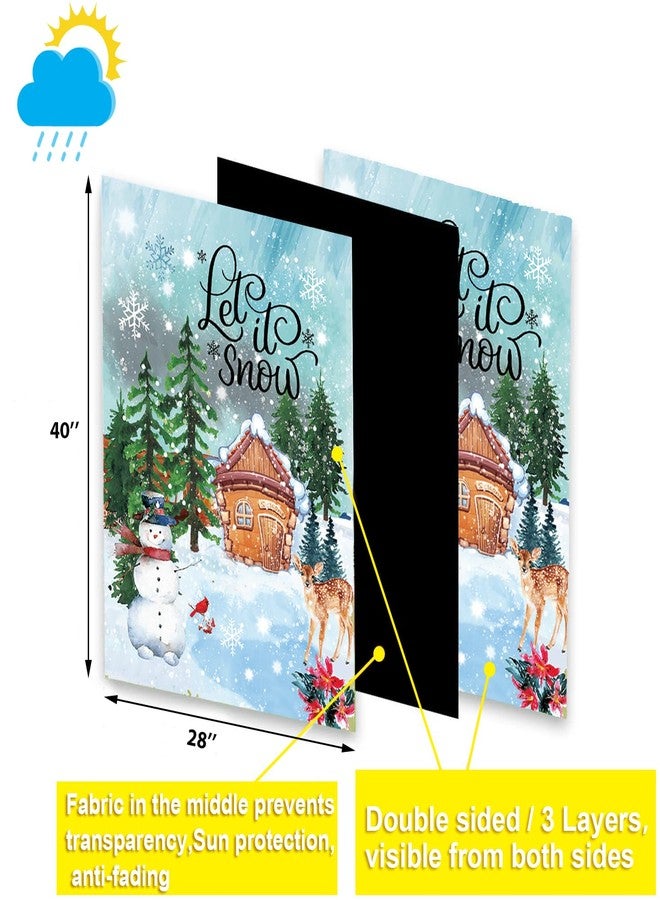CDLong Seasonal Garden Flag Set of 12 - Double Sided 28 x 40 Inch Large Yard Flags, Outdoor Holiday Decorations for All Seasons, Christmas, Spring, Summer, and Fall - Big House Flags for Outside Decor - Image 4