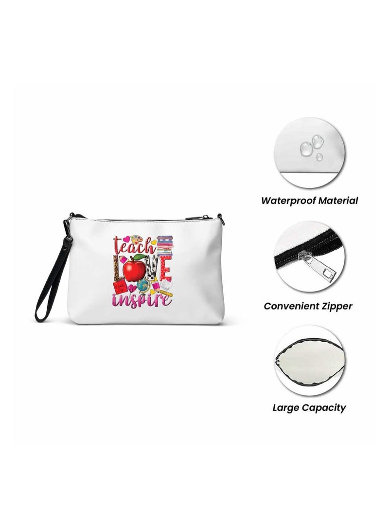 PRINTSHOP4ME Teacher's Day Combo Blue Handled Cotton Bag - Two Tone Orange Mugs and Cosmetic Pouch - Teacher's Day Stylish Gift Combo Set from Students - Image 5