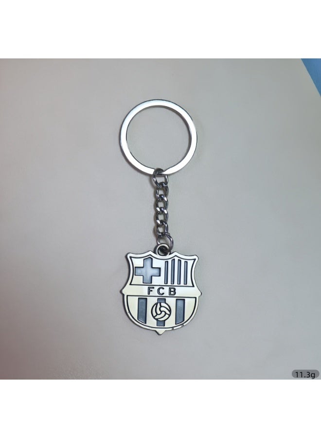 Barcelona FC logo keychain