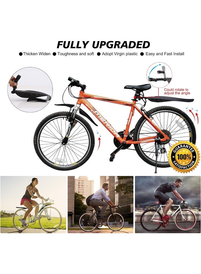 TAGVO TAGVO Bicycle Mudguard for 24/26/27.5 Inches, Universal Full Coverage Thicken Widen Bicycle Fenders Set Front & Rear Adjustable Mountain Bike, Mountain Road Mountain Bike Mudguard Set  - Image 5