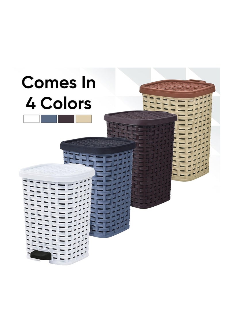 Reko Trash Bin with Foot Pedal 18L - Plastic Small Outdoor Garbage Can ( Multicolor ) - Image 4