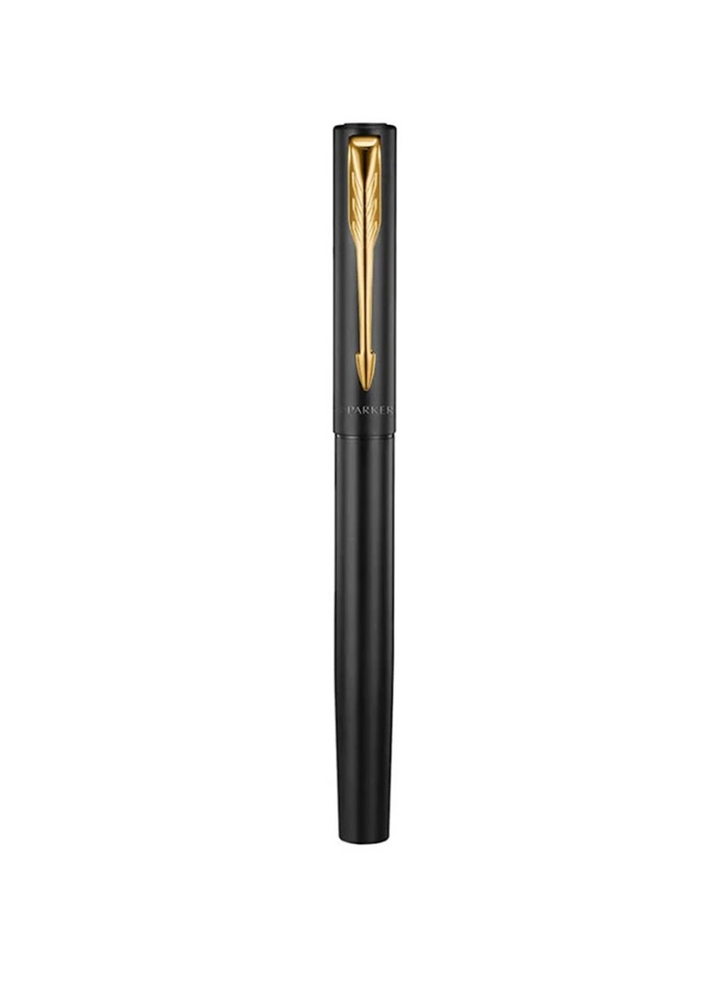 PARKER Vector XL Fountain Pen Fine Tip Black Barrel With Gold Trim - Image 3