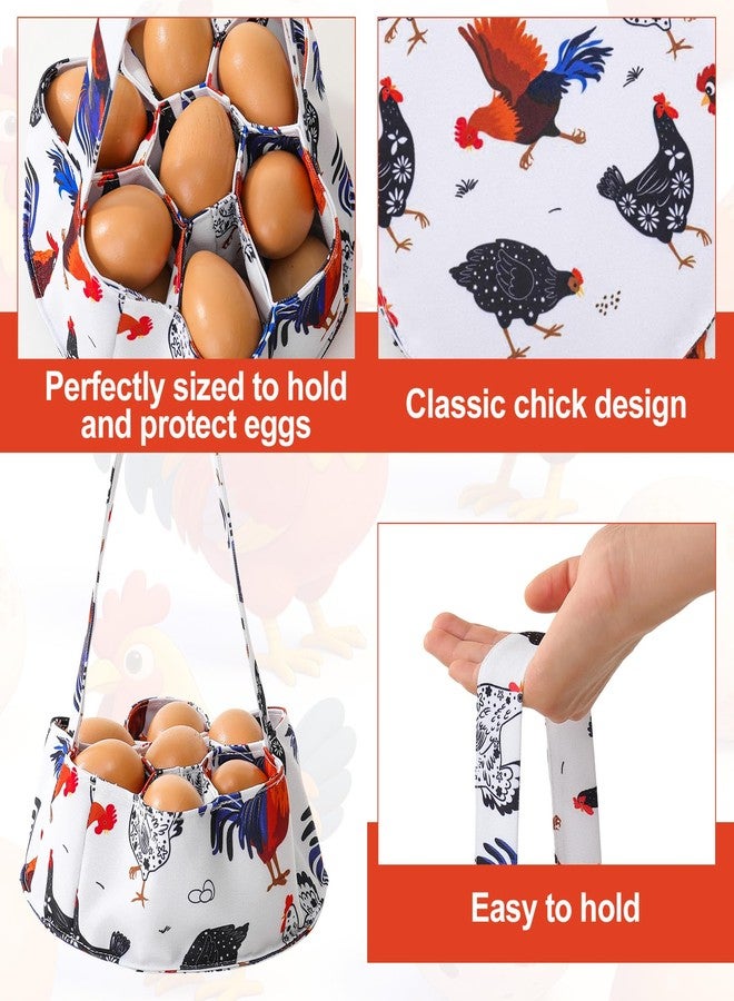XLSXEXCL Egg Collecting Apron, 14 Pockets Egg Collecting Holding Apron and Chicken Eggs Gathering Basket with 7 Pouches for Chicken Duck Goose Eggs - Image 3