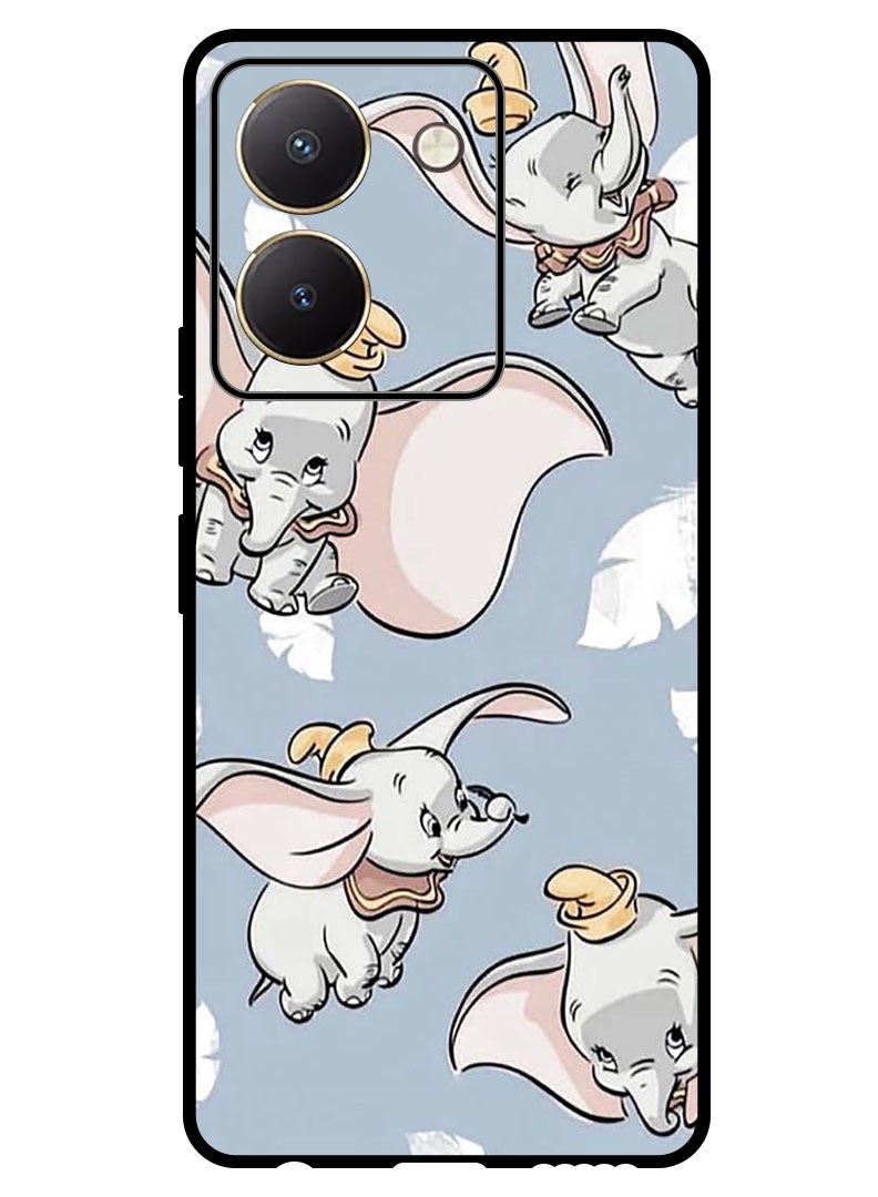 Theodor Protective Case Anti Scratch Shock Proof Bumper Cover For Vivo Y27s Baby Elephant Flying - Image 1
