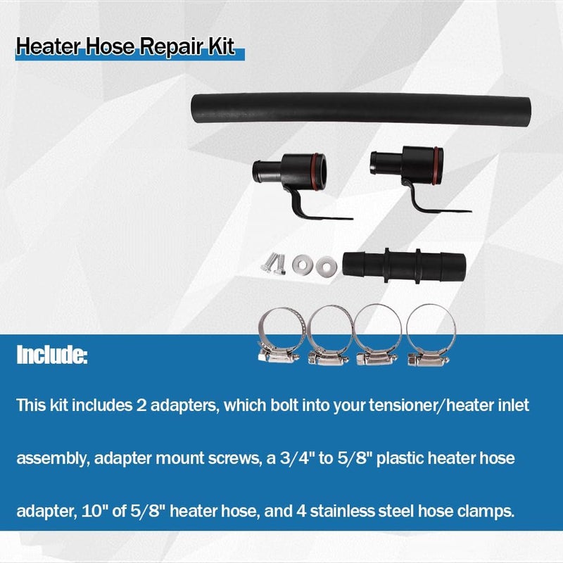 CULMKARI Heater Hose Repair Kit for 3.8L V6 Camaro Firebird 1995-2002 with Adapter Hose - Image 3