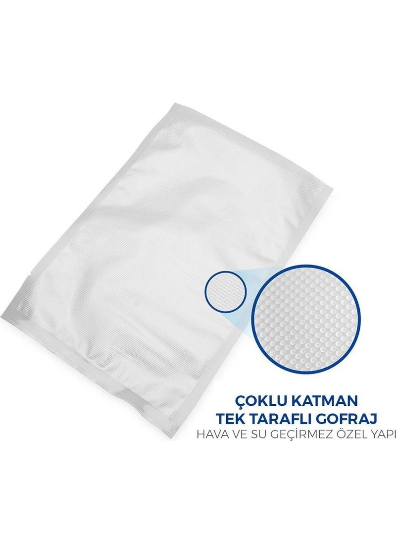 Küchen Pratic Serrated (Embossed) Vacuum Bag Compatible with Vacuum Machines 30x40cm 200pcs  - Image 3