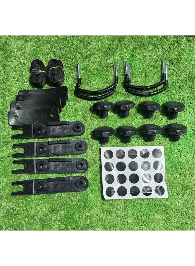 Car Roof Rack Accessories Metal U Shaped Buckle Nut Straps Roof Box Fixing 23 Pieces - Image 2