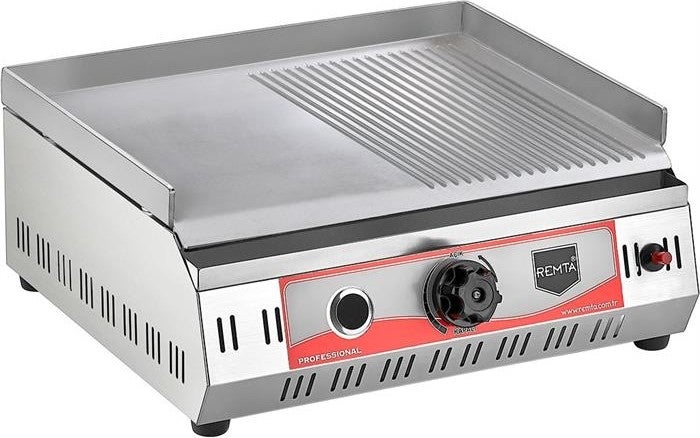 REMTA 50 cm Plate Semi-Ribbed Grill Natural Gas CE 