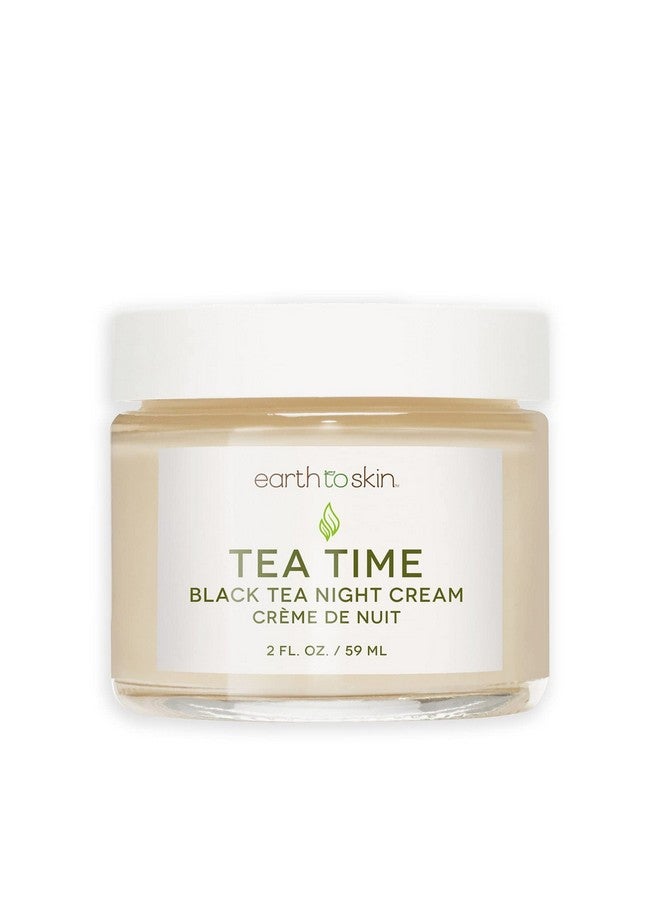 earth to skin Tea Time Antiaging Black Tea Night Cream Intense Hydration & Protection Moisturizer For Face (2.0 Fl Oz) - Image 1
