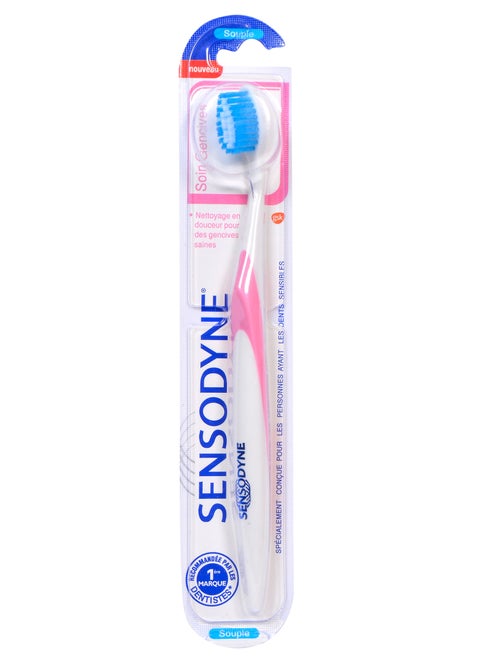 Sensodyne Soin Gencives Toothbrush, Soft , Multicolor