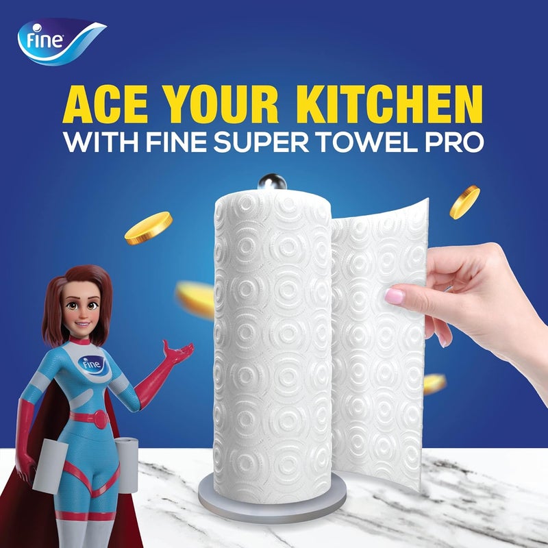 Fine Kitchen Super Towel Pro - 8 Rolls - Image 2