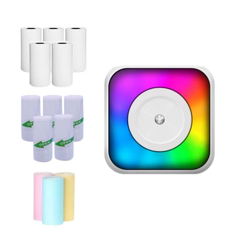 Mini Pocket Printer: Compact Lightweight Portable Design - Ink-Free Thermal Printing Pocket Sticker Printer for Home Office Outdoor Use & DIY Enthusiasts - Image 1