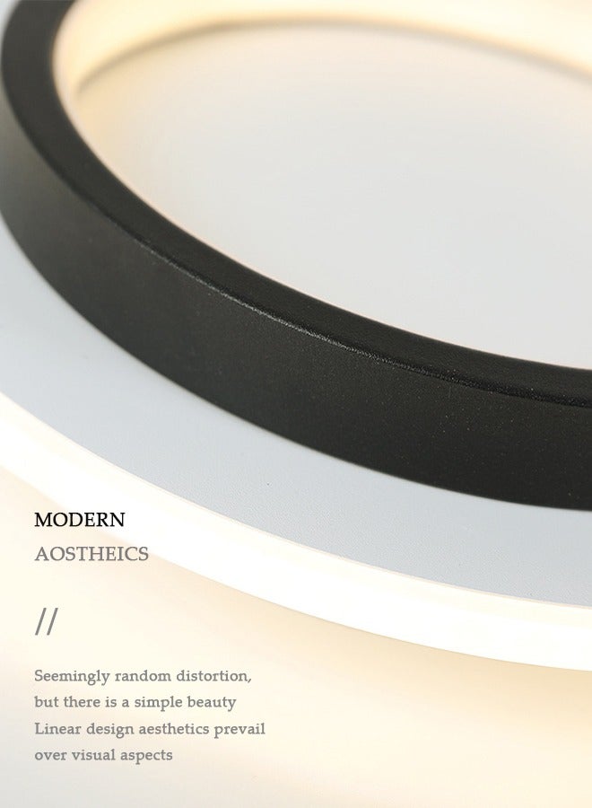 DUNISO LED ceiling light, warm circular corridor light, modern ceiling light, 10W, energy saving, easy to clean, suitable for corridors, entrances, bedrooms, kitchens, with a diameter of 20 cm - Image 4
