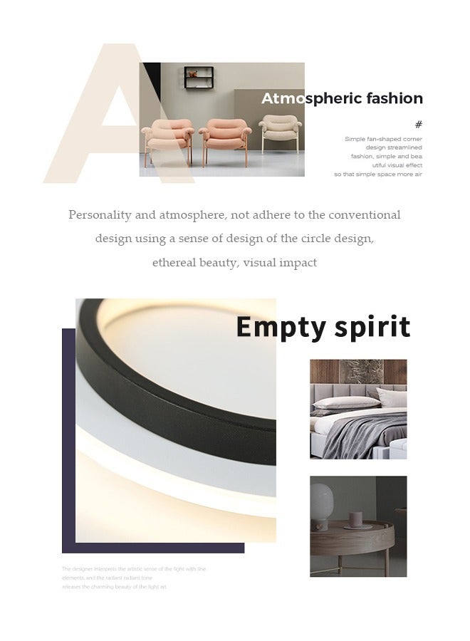 DUNISO LED ceiling light, warm circular corridor light, modern ceiling light, 10W, energy saving, easy to clean, suitable for corridors, entrances, bedrooms, kitchens, with a diameter of 20 cm - Image 3