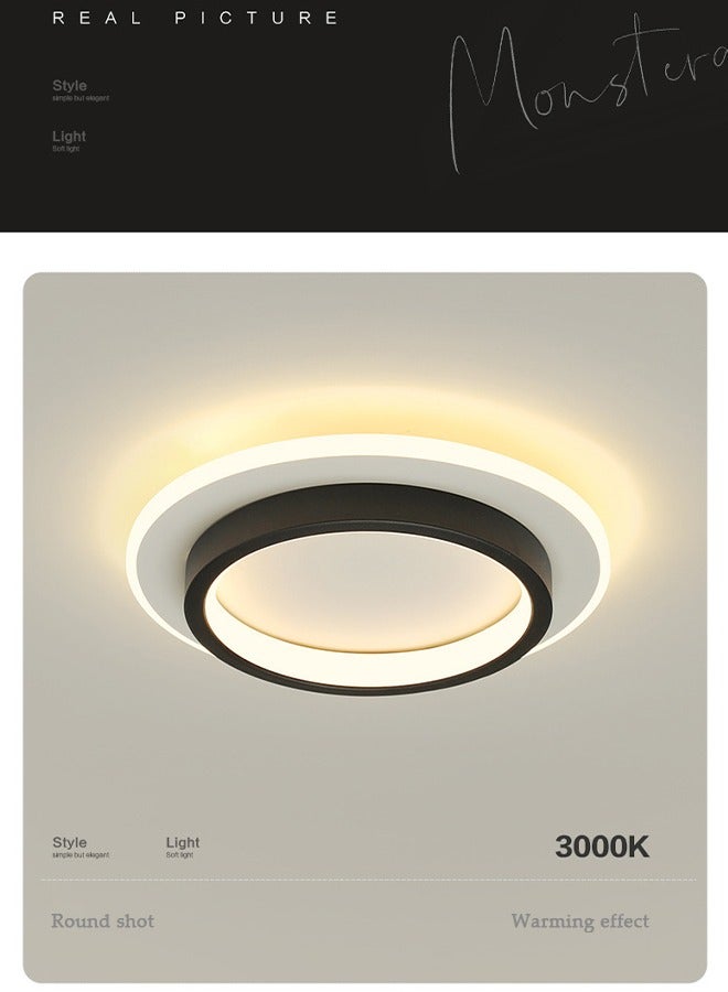 DUNISO LED ceiling light, warm circular corridor light, modern ceiling light, 10W, energy saving, easy to clean, suitable for corridors, entrances, bedrooms, kitchens, with a diameter of 20 cm - Image 5