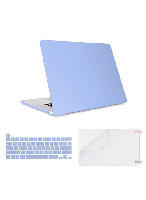 Matte Case For MacBook Pro 13 inch M2 2022-2016 A2338 M1 A2251 A2289 A2159 A1989 A1708 A1706 Casel and Keyboard Skin and Screen Protector - Tranquility Blue