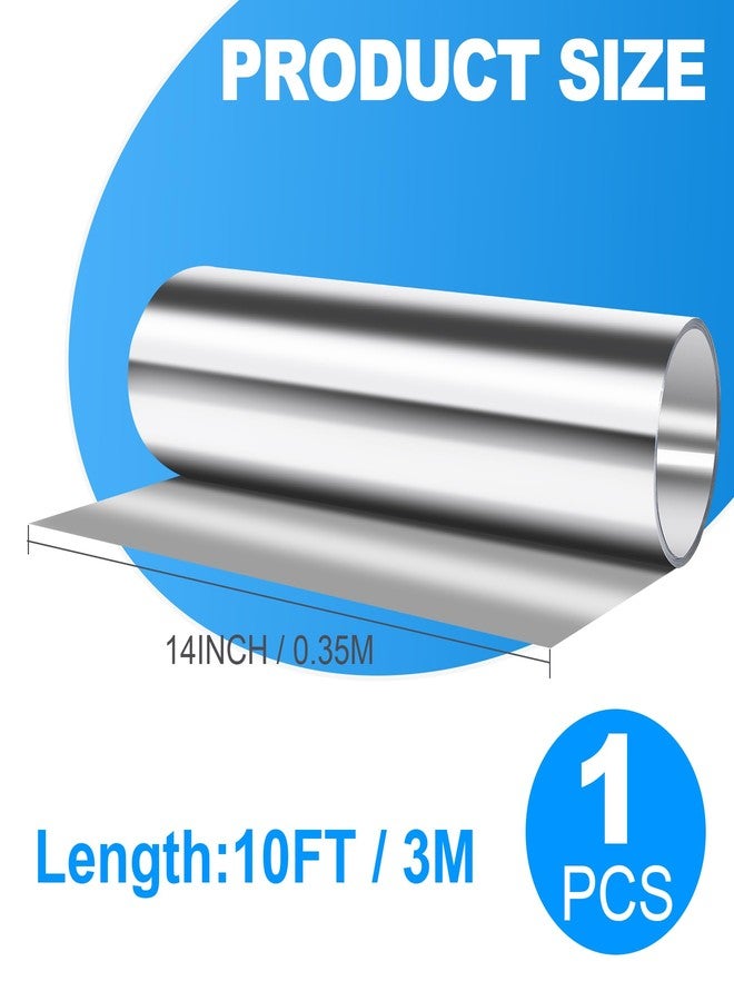 Tottist Aluminum Roof Flashing Roll - 14" x 10' for Sealing Windows, Doors, Siding & Roofing Ideal for Moss & Mildew Prevention - Image 2