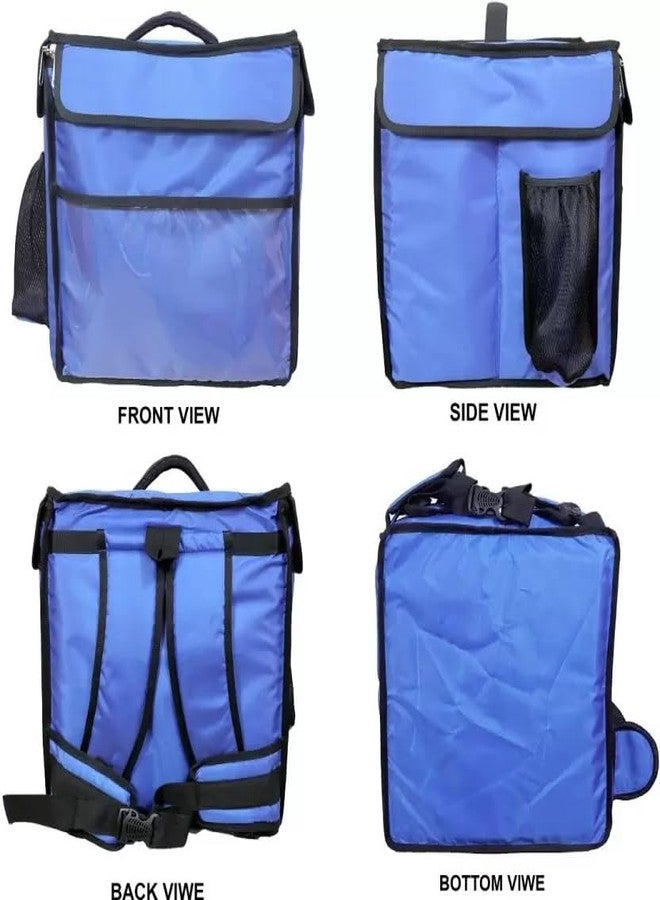 SSBC Now Quality is Affordable Food Delivery Bag Meal Delivery Bag Grocery Delivery Bag,Pizza Delivery Bag,Sea Food Delivery Bag, Waterproof (Blue) 14 inch - Image 2