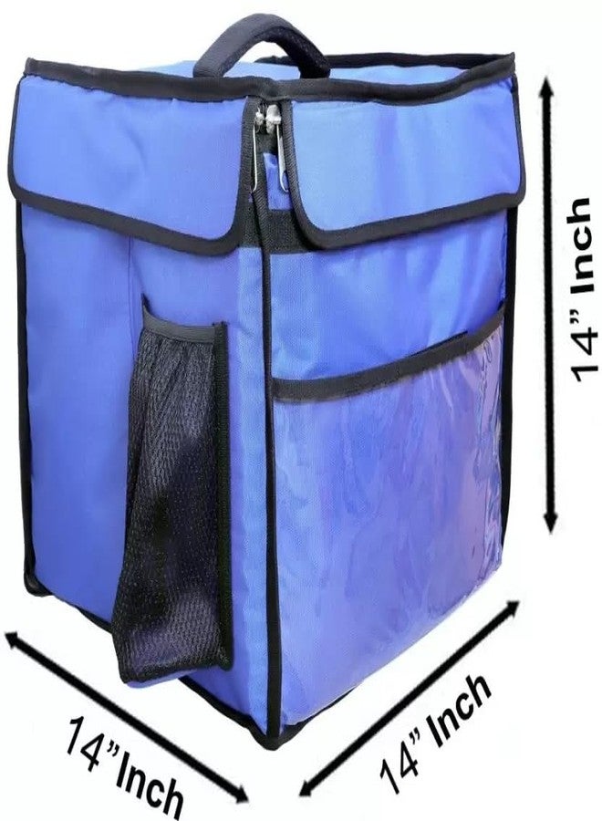 SSBC Now Quality is Affordable Food Delivery Bag Meal Delivery Bag Grocery Delivery Bag,Pizza Delivery Bag,Sea Food Delivery Bag, Waterproof (Blue) 14 inch - Image 4