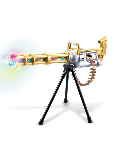 Light Up Rotating Gun Toy With Tripod Realistic Toy Rifle Guns That Make Noise Flashing Leds Lights And Sound Toy Gun For Dress Up Military Pretend Play Accessory Colors Vary 23 Inches