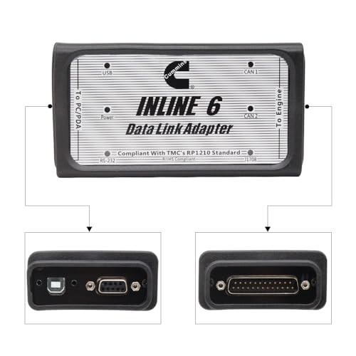 Washinglee USB Data Cable for Cummins Inline 6 Diagnostic Tool, for Heavy Duty Truck Diesel Engine, 10 FT - Image 5