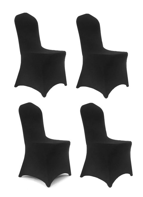 Spandex Chair Covers Universal Stretchy Fitted Chair Slipcovers Washable Protector 4pcs