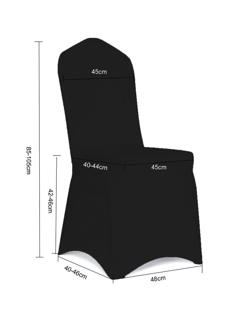 Spandex Chair Covers Universal Stretchy Fitted Chair Slipcovers Washable Protector 4pcs