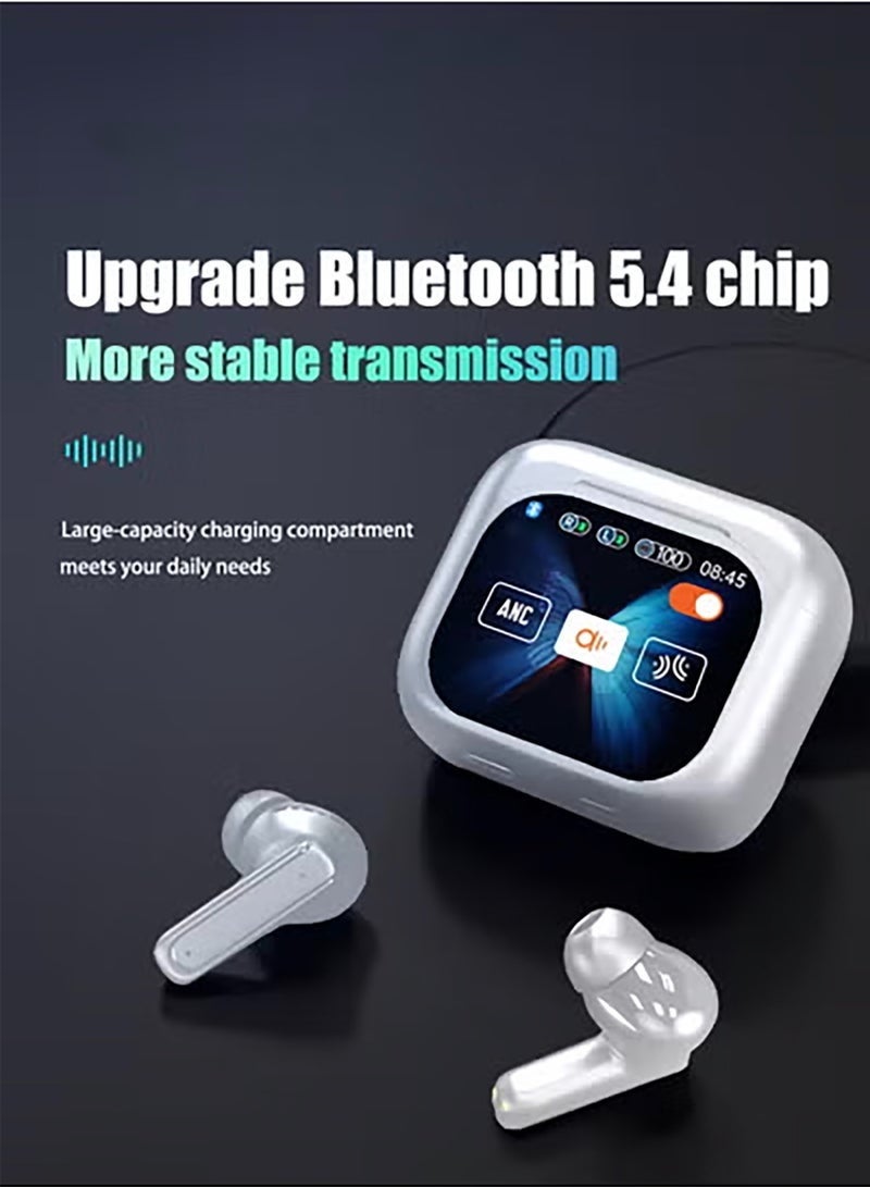 Bukela Wireless Bluetooth 5.4 Headphones Touch Screen Earbuds ENC Call Noise Cancelling In-Ear Headphones USB Charging Case Earbuds Waterproof IPX5 - Image 3