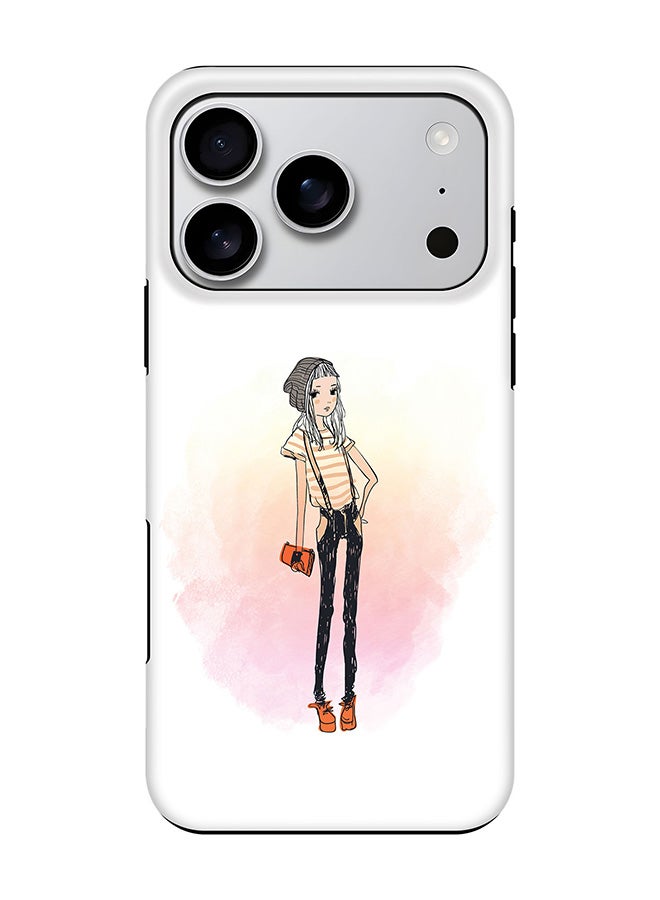 Stylizedd Tough Pro Magnetic Case for iPhone 17 Pro, Dual Layer hybrid PC + TPU Mobile Cover Matte - Hipster Chic