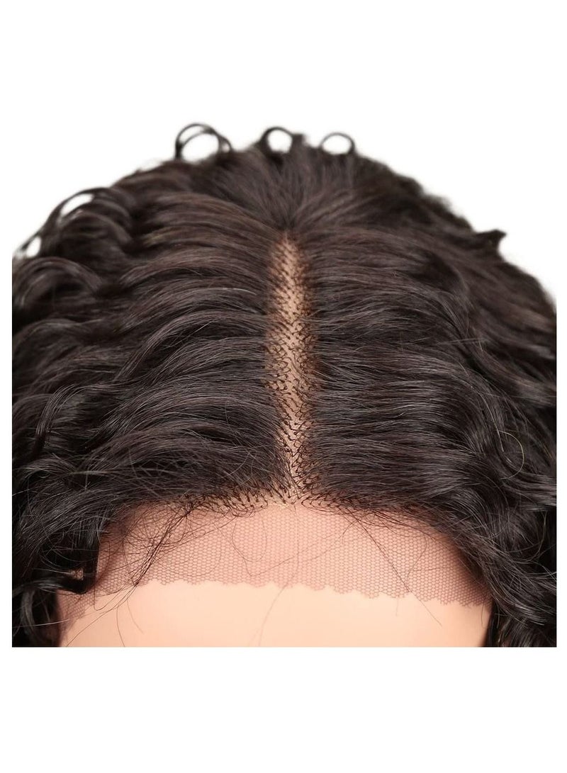 Estelle Lace Front Wigs Ombre Blonde 24'' Long Small Curly Wavy Synthetic Wigs For Women 130% Density Wigs - Image 5