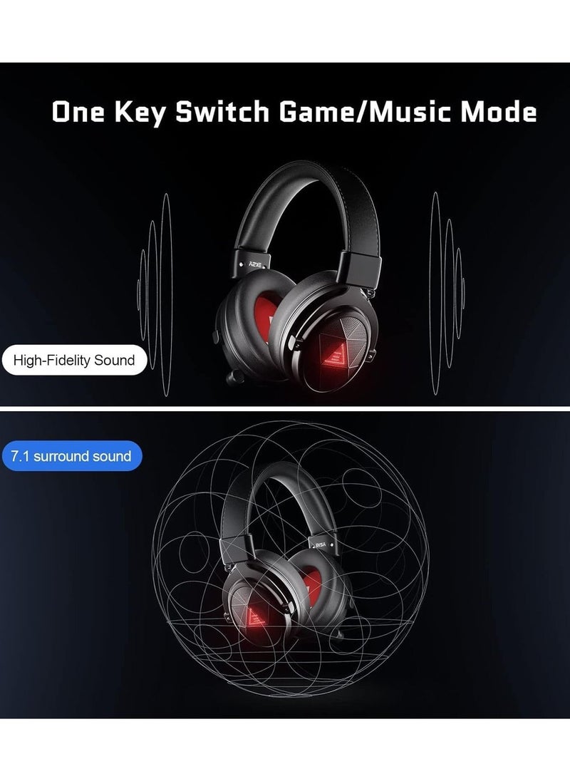 EKSA - E910 5.8G Wireless Gaming Headset - 7.1 Srround Sound - Dual Mic ENC Call Noise Cancelling for PC PS4, PS5 - Image 1