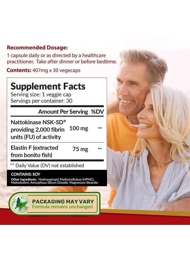 LABO Nutrition - VesseCLEAR EX: Nattokinase NSK-SD+Elastin F for Clean & Flexible Blood Vessel. Japan's Most Clinically Studied, Functional Dose - Image 1
