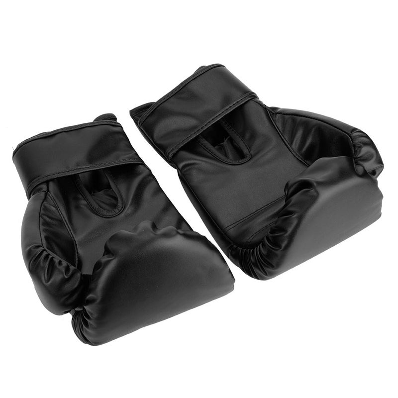 1 Pair Free Combat Competition Fight Boxing Training Sports Gloves for Adult/Kids(Black) - Image 1