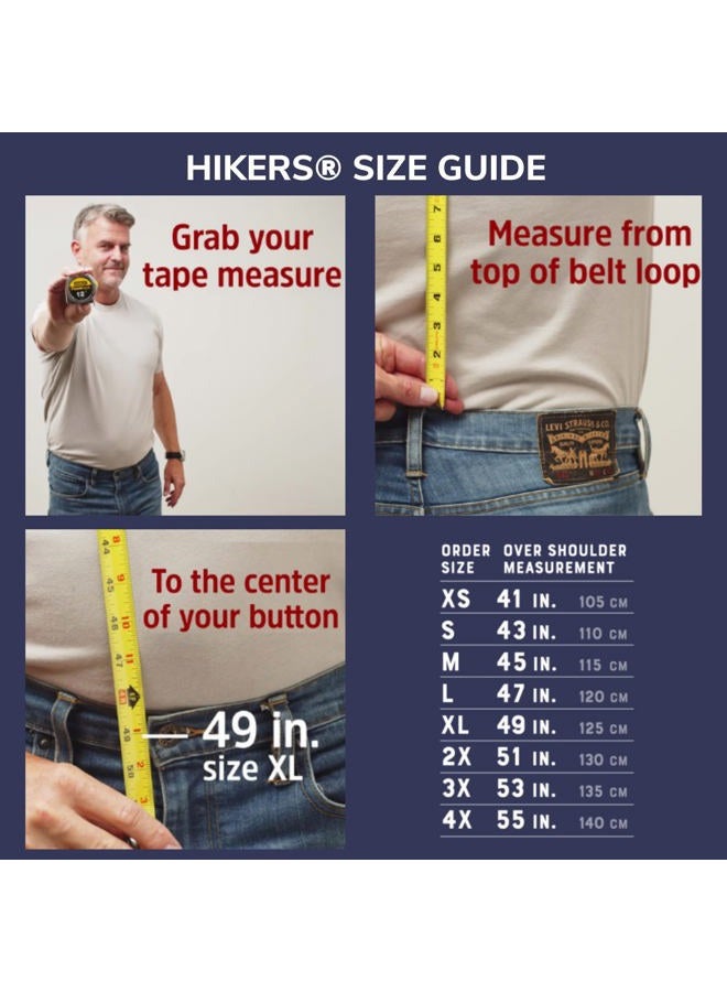 Hikers Original Hidden Suspenders for Men Under Clothes - Button Fly - Image 2