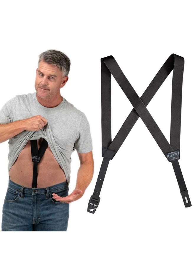 Hikers Original Hidden Suspenders for Men Under Clothes - Button Fly - Image 1