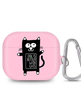 StylePods Case for Airpods 3rd Gen Case With Anti-Lost Keychain - Life is better with cats - pzsku/Z6DF6719C286F40945258Z/45/_/1645182280/f28a8028-3755-4ca4-9b88-70f4642dd52a