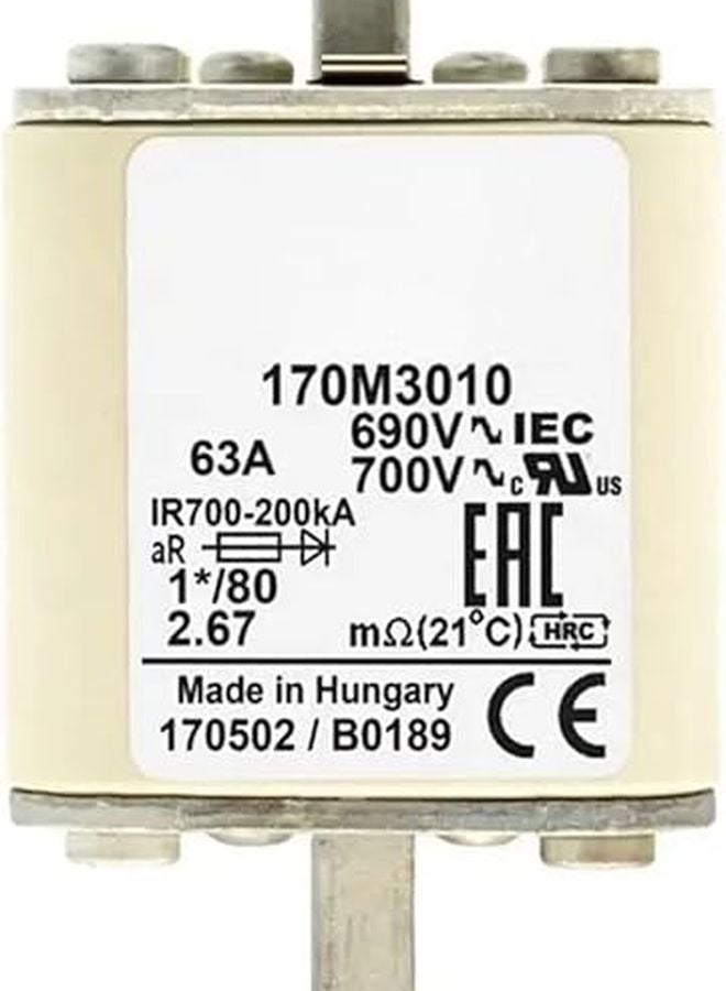 Silver Fuse 170M3016 Electrical Component - Image 3