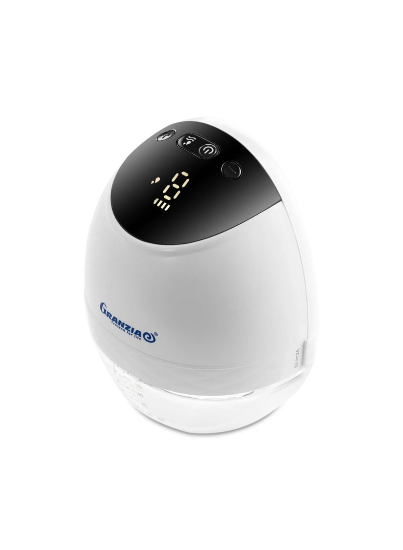  جرانزيا مضخة الثدي الكهربائية القابلة للارتداء من غرانزيا سوتيافيد - بدون استخدام اليدين وهادئة، 3 أوضاع للشفط مع 9 مستويات، شاشة LED، قابلة لإعادة الشحن عبر منفذ USB-C، خالية من مادة BPA، تتضمن حواف سيليكونية مقاس 17 مم/21 مم/25 مم، حاصلة على شهادتي CE وFCC - Image 2