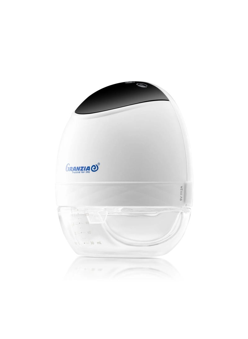  جرانزيا مضخة الثدي الكهربائية القابلة للارتداء من غرانزيا سوتيافيد - بدون استخدام اليدين وهادئة، 3 أوضاع للشفط مع 9 مستويات، شاشة LED، قابلة لإعادة الشحن عبر منفذ USB-C، خالية من مادة BPA، تتضمن حواف سيليكونية مقاس 17 مم/21 مم/25 مم، حاصلة على شهادتي CE وFCC - Image 4