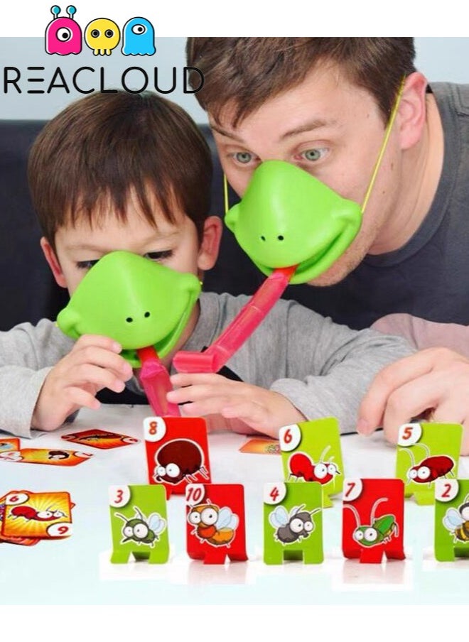 REACLOUD - Frog Mouth Tongue Board Game Snake Competition Parent Child Interactive Desktop Children's Toys - Image 1