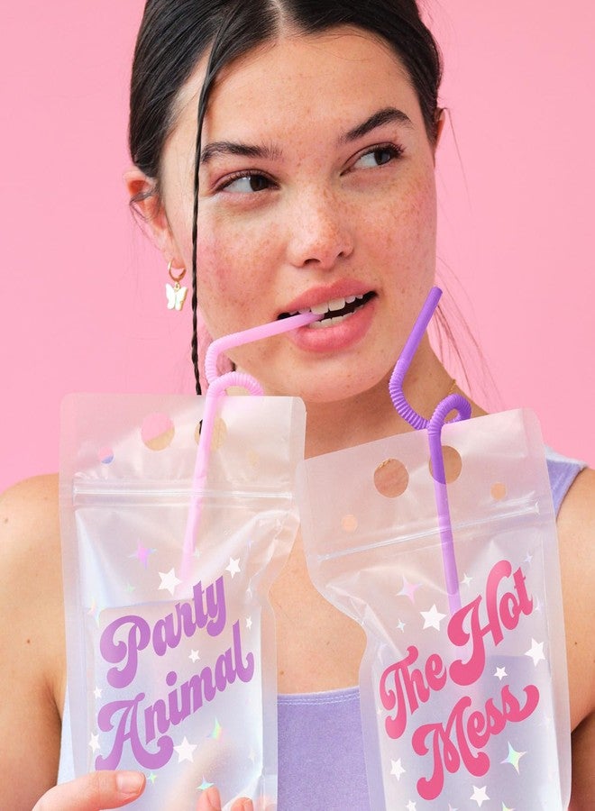 xo, Fetti Bachelorette Party Drink Pouches - 14 pcs | Bach Party Cups, Bridesmaid Names Decorations, Maid of Dishonor Favors, Wife of the Party - Image 3
