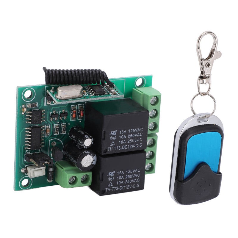 Tianhui Wireless Relay Remote Control 12V RF 433.92MHZ Mini Relay Remote Switch - High Sensitivity Anti Interference Wireless RF Remote Control for Garage Door Offroad Vehicle Winch Ship Winch - Image 2