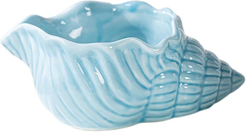 Ceramic Conch Ashtray with Large Opening Artistic Desktop Decor for Living Room - Image 2