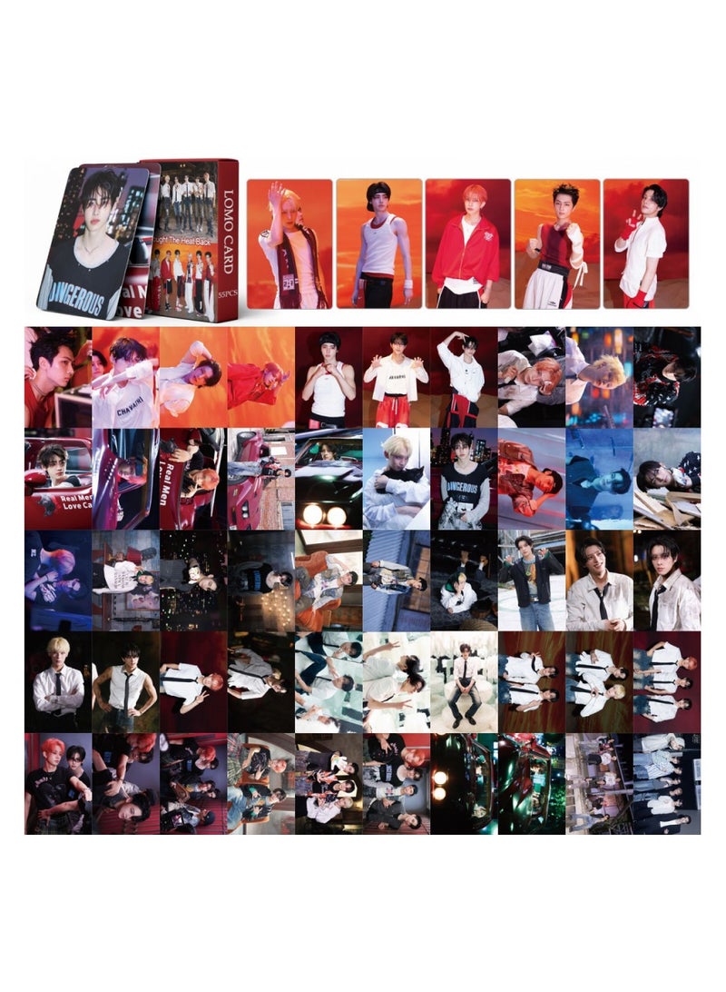 NIBEMINENT 55 Pcs Kpop Enhypen Brought The Heat Back Lomo Cards Card For Fans Collection Gifts - Image 2
