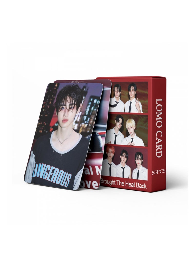 NIBEMINENT 55 Pcs Kpop Enhypen Brought The Heat Back Lomo Cards Card For Fans Collection Gifts - Image 1