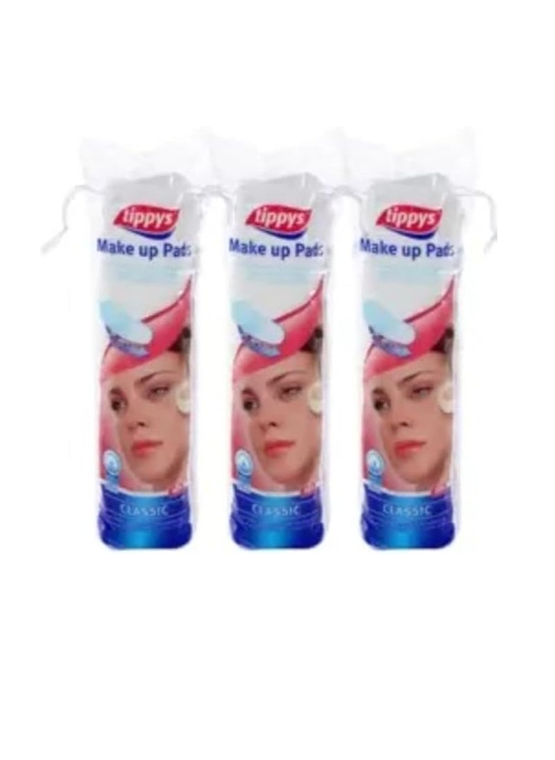 Tippys Makeup Pads, 3x80 Pcs 