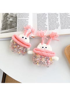 Airpods 4 Headphone Protective Case Cartoon Plush Doll For Apple1/2/3 Gen Pro Wireless Bluetooth Soft-Color:Plush Soft Shell-Pink Big Mouth-Model:Airpods (third Generation) Protective Case